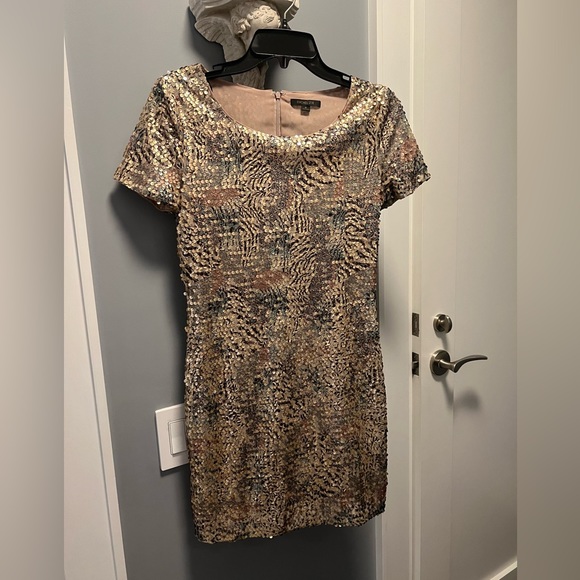 slim fit dress slacks RACHEL ZOE Size 2 Gold Polyester Sequined Dress Top – Sui Generis Designer  Consignment